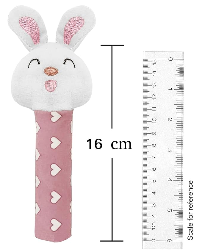 Bunny Face Rattle Soft Toy(Plush) For Baby