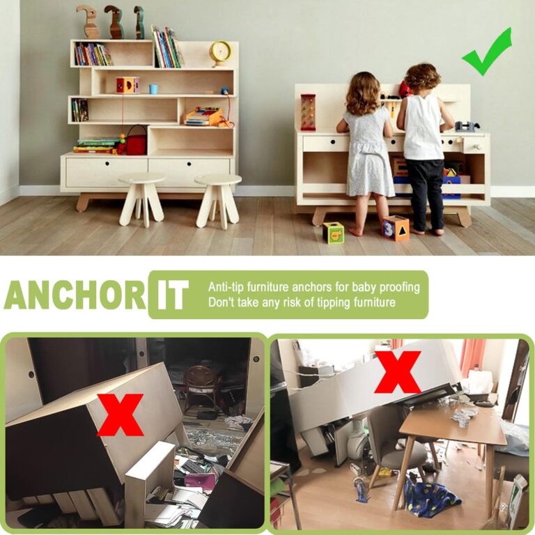Furniture Anchors for baby and child proofing home