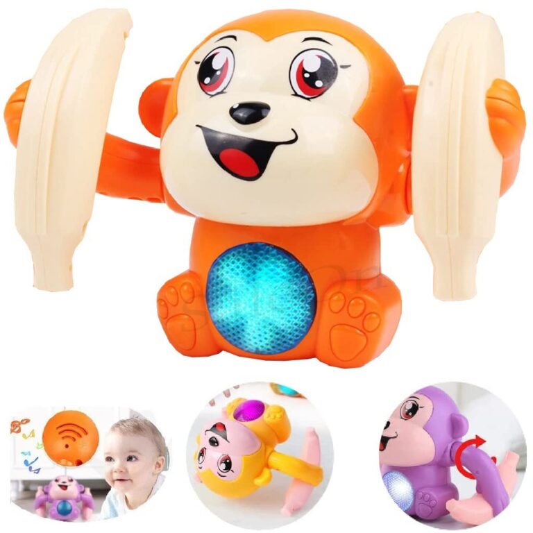 Monkey Toy Sensor On-Off Dancing Spinning Rolling Tumble Monkey Toys for Kids